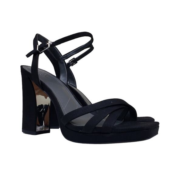 Franco Sarto Womens 8.5 Damilis Platform Sandal in Black NEW - Picture 2 of 11